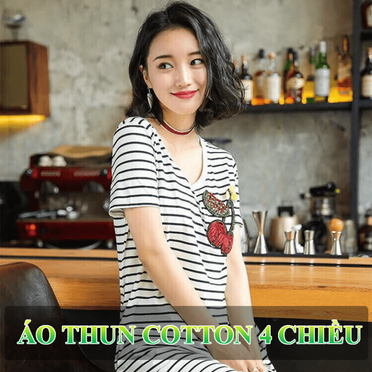Áo vải cotton 4 chiều