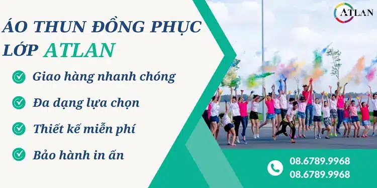 Atlan chuyên cung cấp áo thun đồng phục lớp chất lượng cao cấp, đa dạng thiết kế