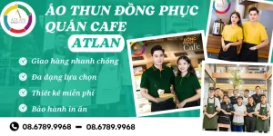 Atlan chuyên cung cấp áo thun đồng phục quán cafe hiện đại, cao cấp, chất lượng, được thiết kế theo yêu cầu