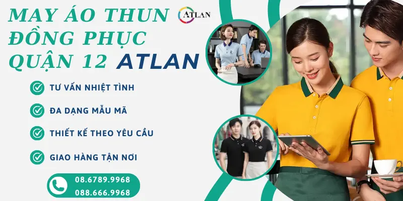 Xưởng ATLAN chuyên sản xuất, may áo thun đồng phục chất lượng, chuyên nghiệp, tận tâm mẫu mã đa dạng