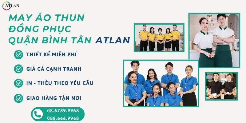 Đồng phục Atlan chuyện nhận gia công, ,may áo thun đồng phục giá cả phù hợp, uy tín, chất lượng, in - thêu theo yêu cầu