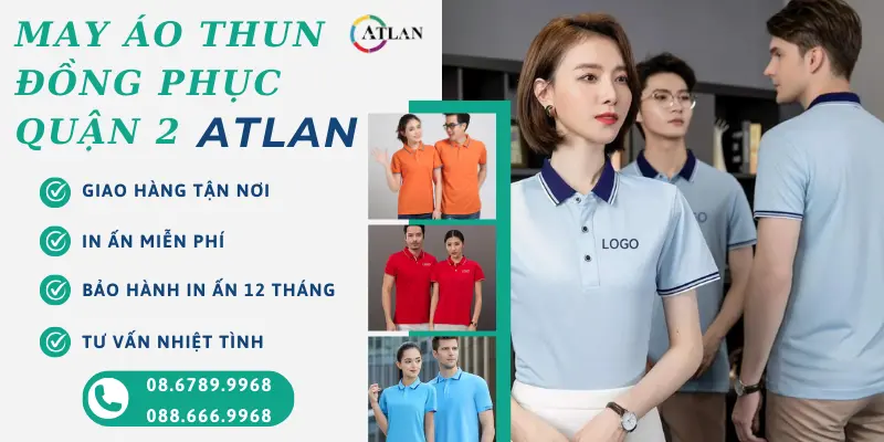 May áo thun đồng phục Quận 2 giá gốc tận xưởng, thiết kế theo yêu cầu, tư vấn miễn phí