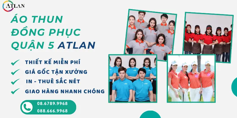 May áo thun đồng phục trên địa bàn Quận 5 đa dạng mẫu mã, giao hàng tận nơi, bao hành in ấn 12 tháng 