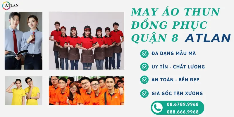 May áo thun đồng phục tại Quận 8 miễn phí vận chuyển - giao hàng tận nơi, đa dạng mẫu mã - thiết kế ấn tượng