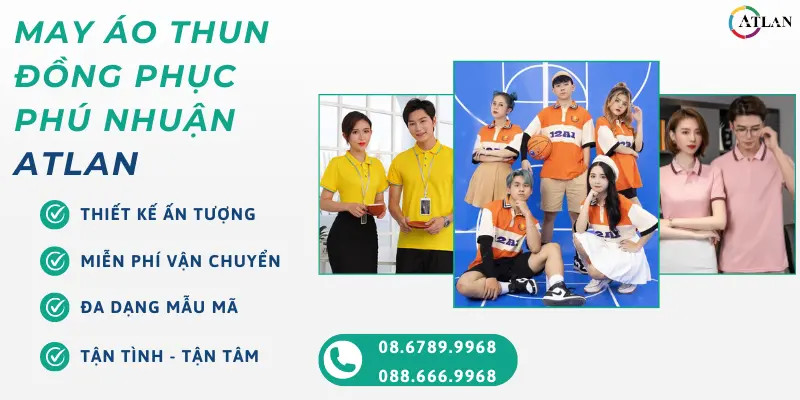 May áo thun đồng phục tại quận Phú Nhuận thiết kế miễn phí, phù hợp với thời trang, tư vấn nhiệt tình