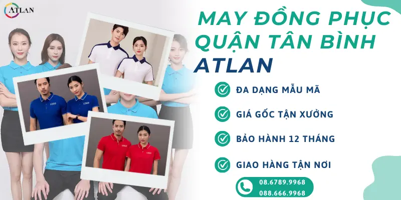 Xưởng ATLAN chuyên nhận may áo thun đồng phục trên địa bàn quận Tân Bình đa dạng mẫu mã, giá cả phù hợp, bảo hành in ấn 12 tháng