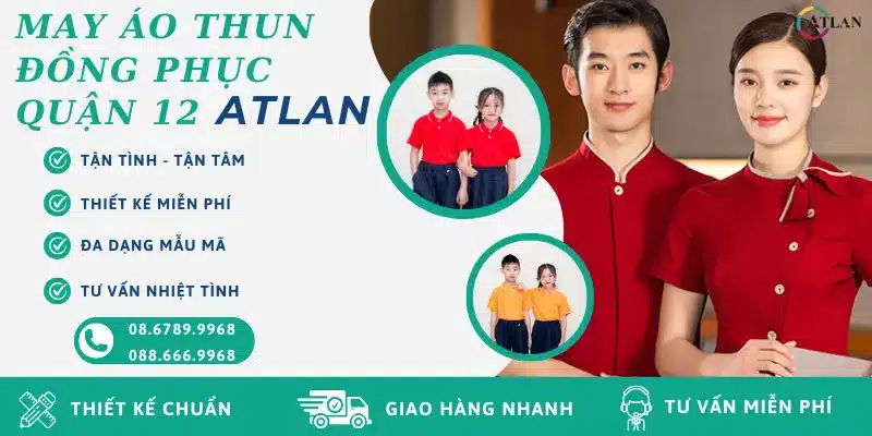 Xưởng ATLAN chuyên nhận gia công, may áo thun đồng phục uy tí, an toàn - bền đẹp, thiết kế in ấn theo yêu cầu phù hợp cho quý khách hàng