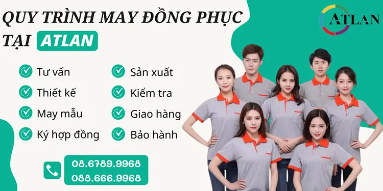 Quy trình may đồng phục tinh gọn của Atlan để cung cấp sản phẩm đến tay khách hàng một cách nhanh chóng