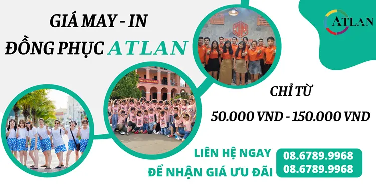 Atlan may - in áo đồng phục nhóm đi biển giá rẻ nhất trên thị trường