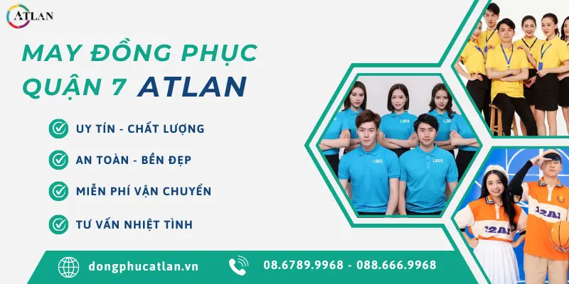 Atlan chuyên may áo thun đồng phục Quận 7 uy tín, chất lượng và giá rẻ