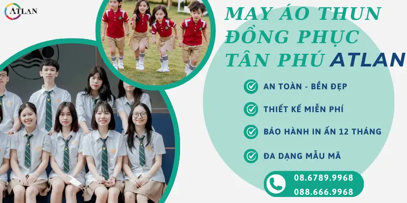 Xưởng ATLAN chuyên nhận may áo thun đồng phục uy tín, chuyên nghiệp, giao hàng miễn phí